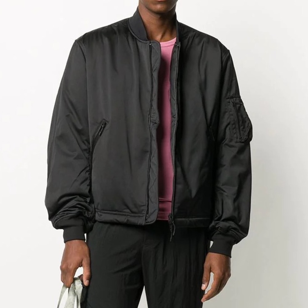 NWT Y-3 Adidas padded logo bomber jacket